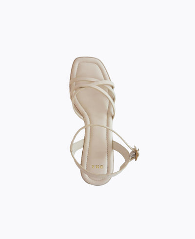 Celestial Platform Heel Sandals - Beige