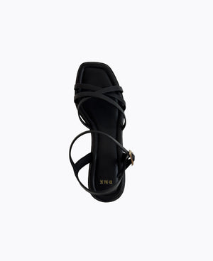 Celestial Platform Heel Sandals - Black