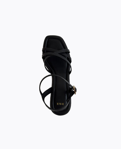 Celestial Platform Heel Sandals - Black