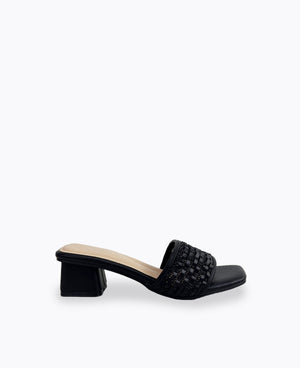 Lottie Heel Sandals - Black
