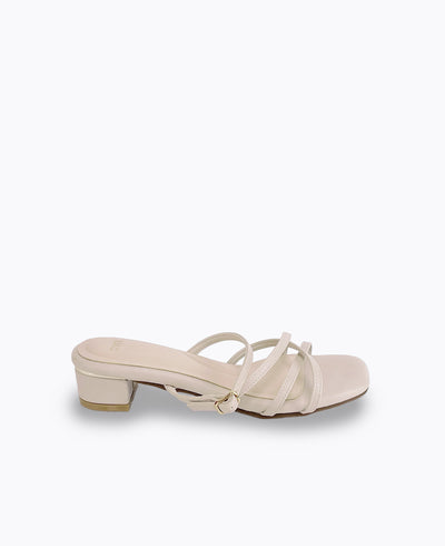 Kali Heel Sandals - Beige