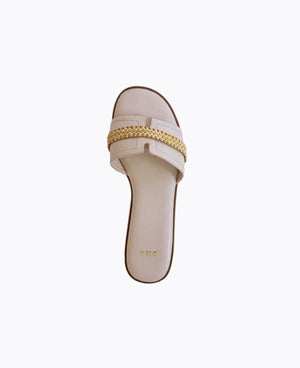 Tessa Flat Sandals - Beige