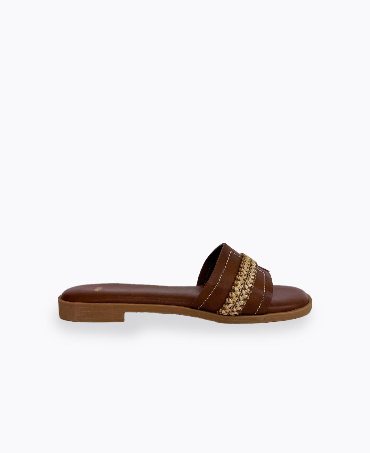 Tessa Flat Sandals - Brown