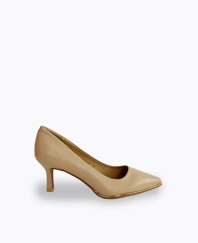 Melanie Heel Pumps - Nude
