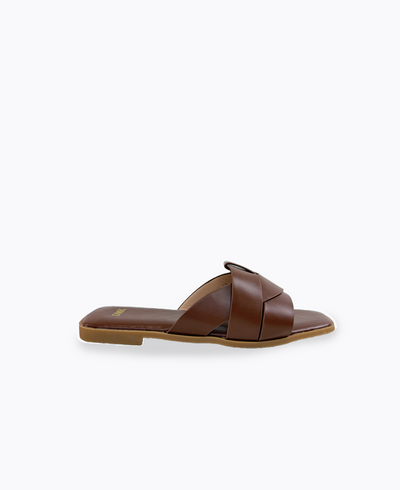 Ramona Flat Sandals - Camel