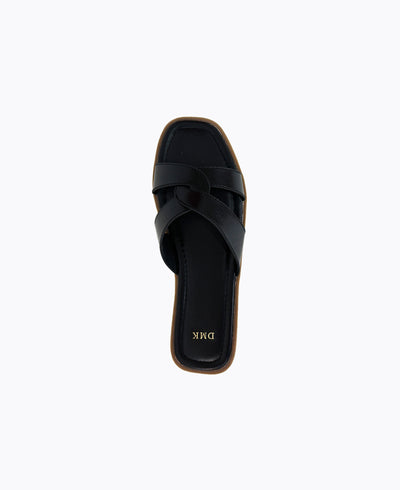 Billie Flat Sandals - Black