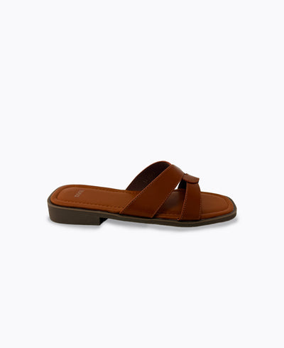 Billie Flat Sandals - Camel