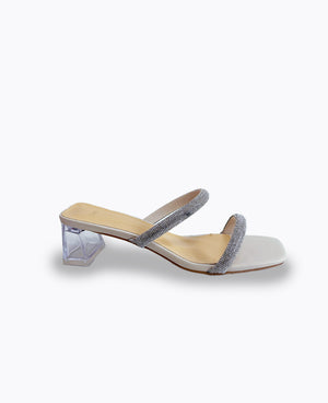 Amani Heel Sandals - Beige