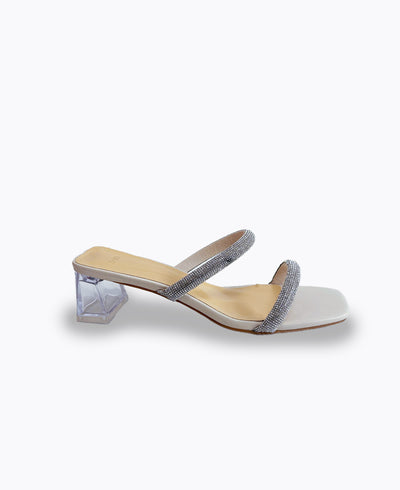 Amani Heel Sandals - Beige