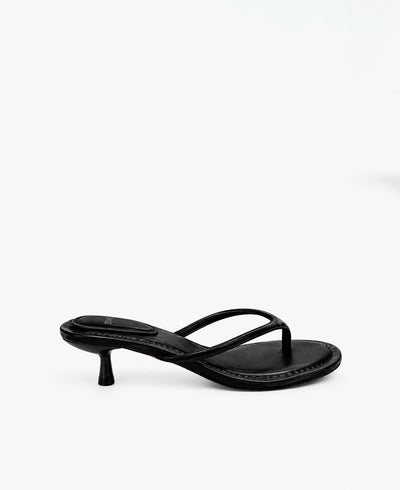 Bailey Thong Heel Sandals Black