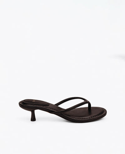 Bailey Thong Heel Sandals Mocha