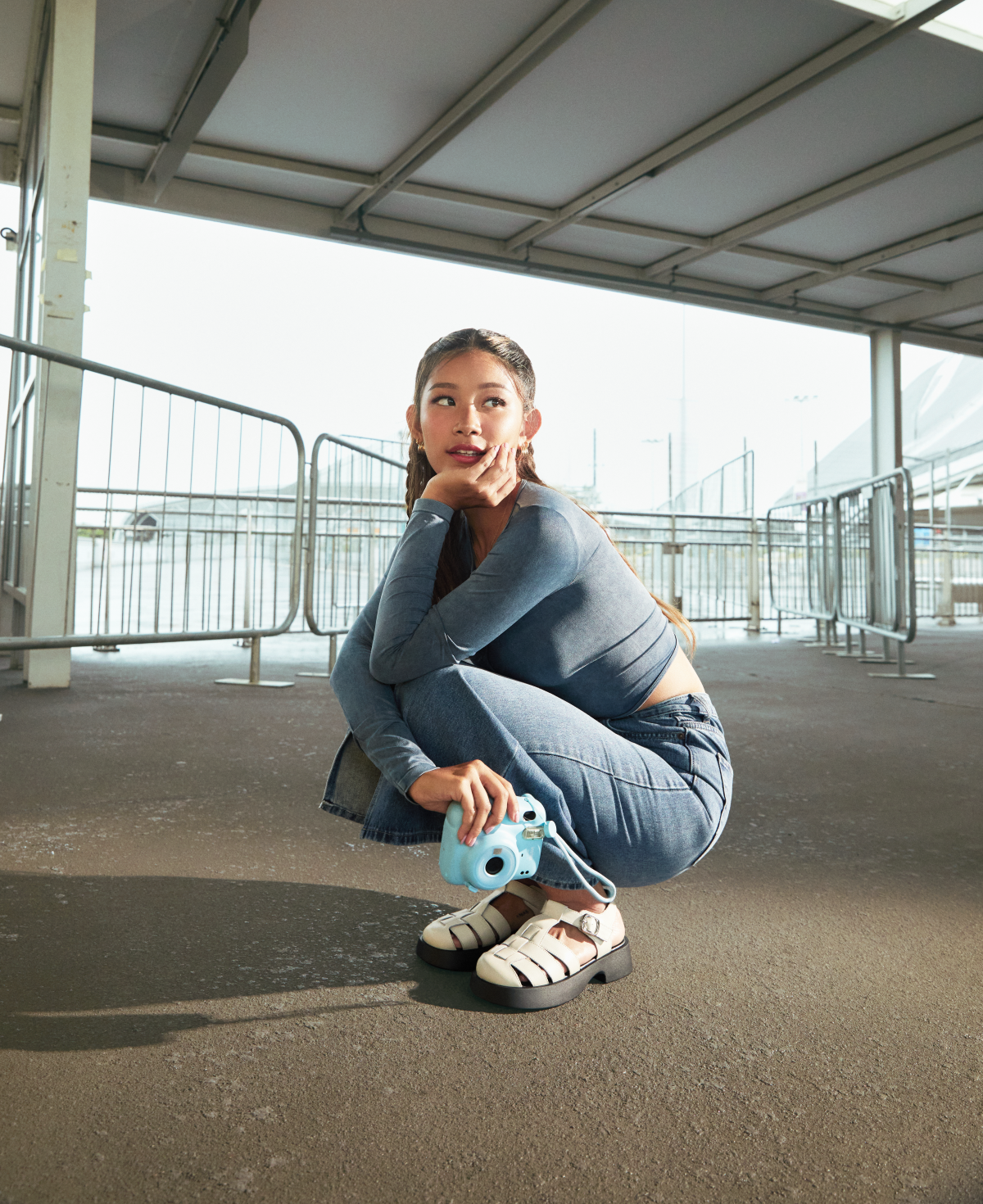 Jordyn Platform Sandals - Beige