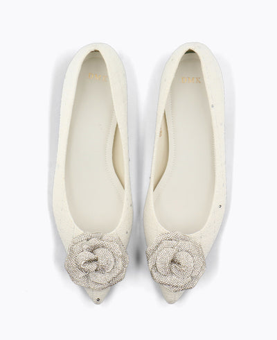 Nora Flat Pumps - White