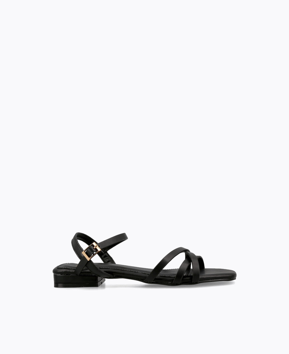 Regine Strappy Flat Sandals – DMK
