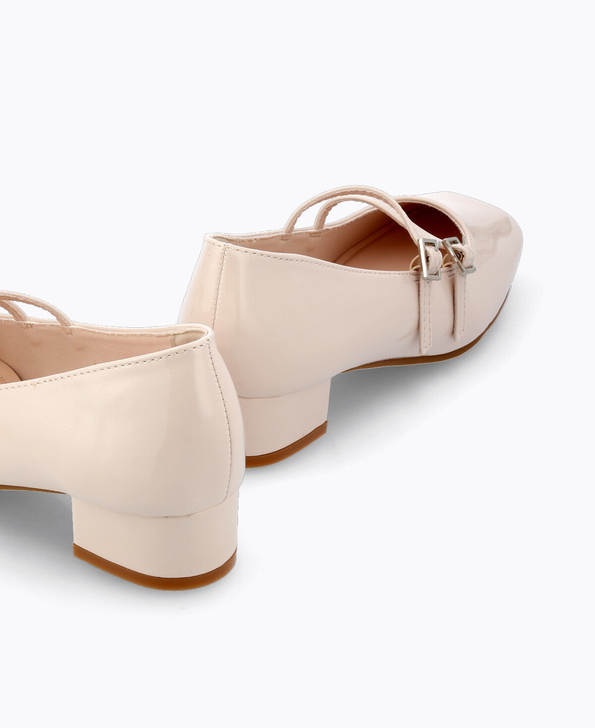 Carrie Mary Janes - Beige (Patent/Glossy)