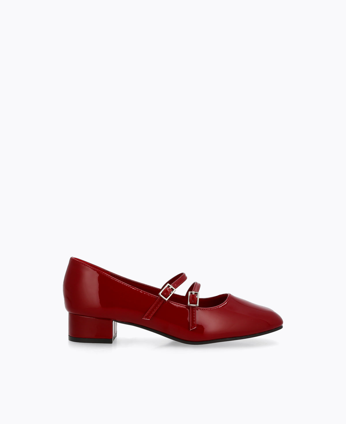 Carrie Mary Janes - Maroon (Patent/Glossy)