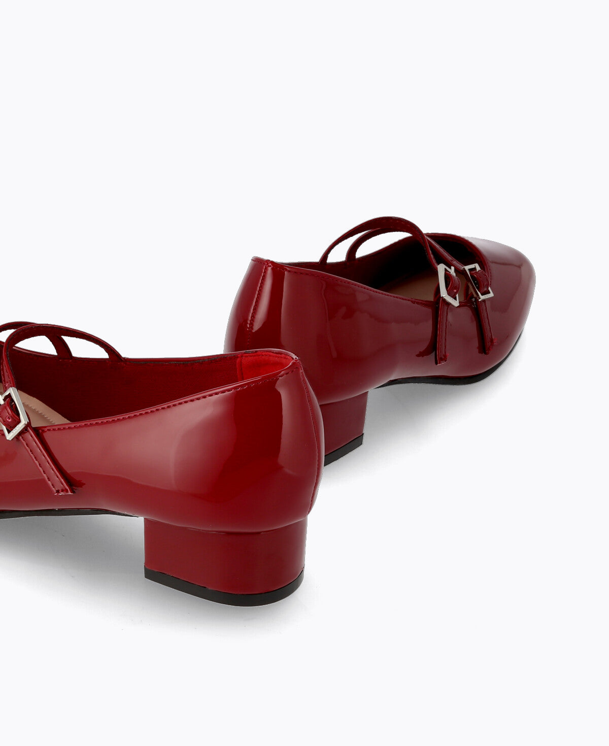 Carrie Mary Janes - Maroon (Patent/Glossy)