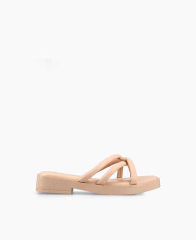 Sansa Platform Sandals - Nude