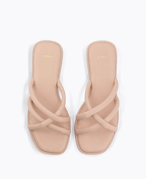 Sansa Platform Sandals - Nude