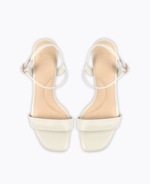 Evelyn Block Heel Sandals - Beige