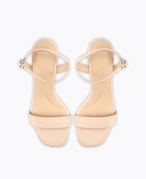 Judith Block Heel Sandals - Beige