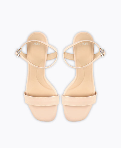 Judith Block Heel Sandals - Beige