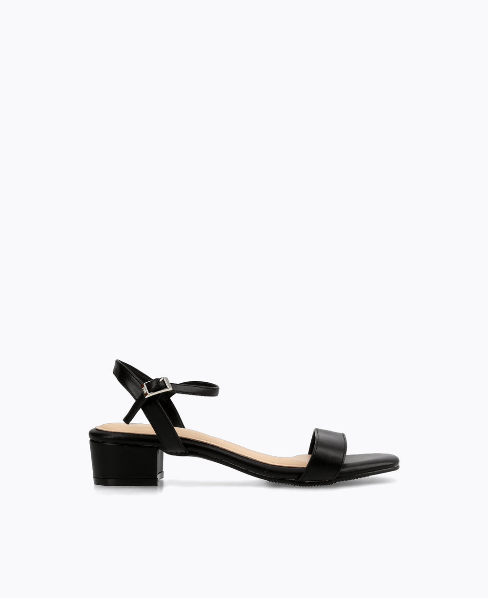 Judith Block Heel Sandals Black – DMK