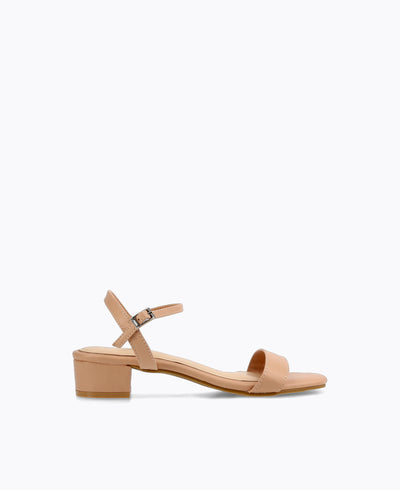Judith Block Heel Sandals - Nude