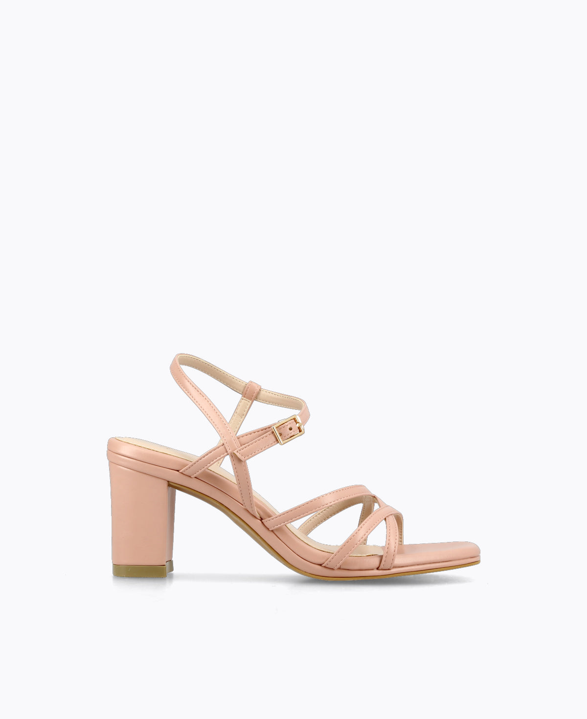 Low block heel strappy sandals hot sale