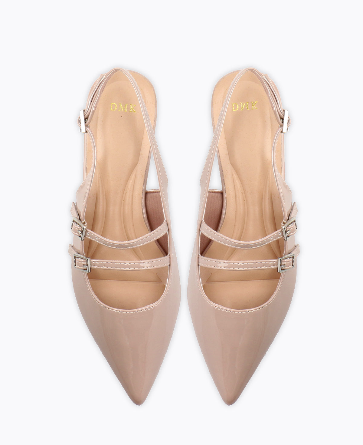 Inca Slingback Mary Jane Flats - Taupe