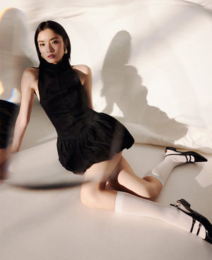 Inca Slingback Mary Jane Flats - Black