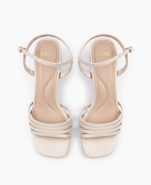 Astrid Heel Sandals Beige