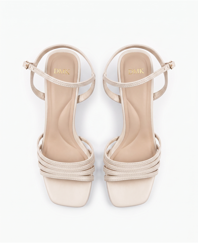 Astrid Heel Sandals Beige
