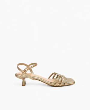 Astrid Heel Sandals Gold