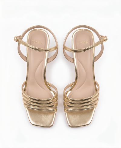 Astrid Heel Sandals Gold