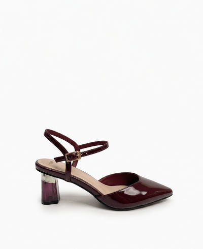 Braelyn Heel Pumps - Maroon