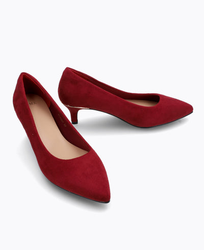 Clarice Heel Pumps - Maroon