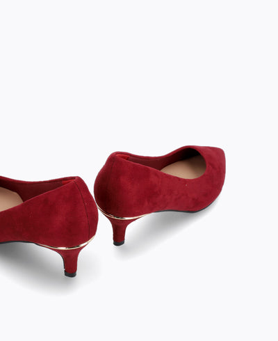 Clarice Heel Pumps - Maroon