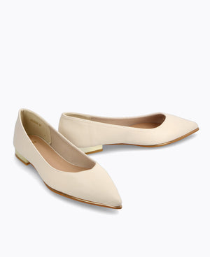 Felicity Flat Pumps - Beige