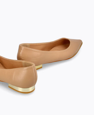 Felicity Flat Pumps - Nude