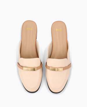 Morgan Mule Loafers - Cream