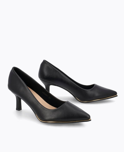 Melanie Heel Pumps - Black