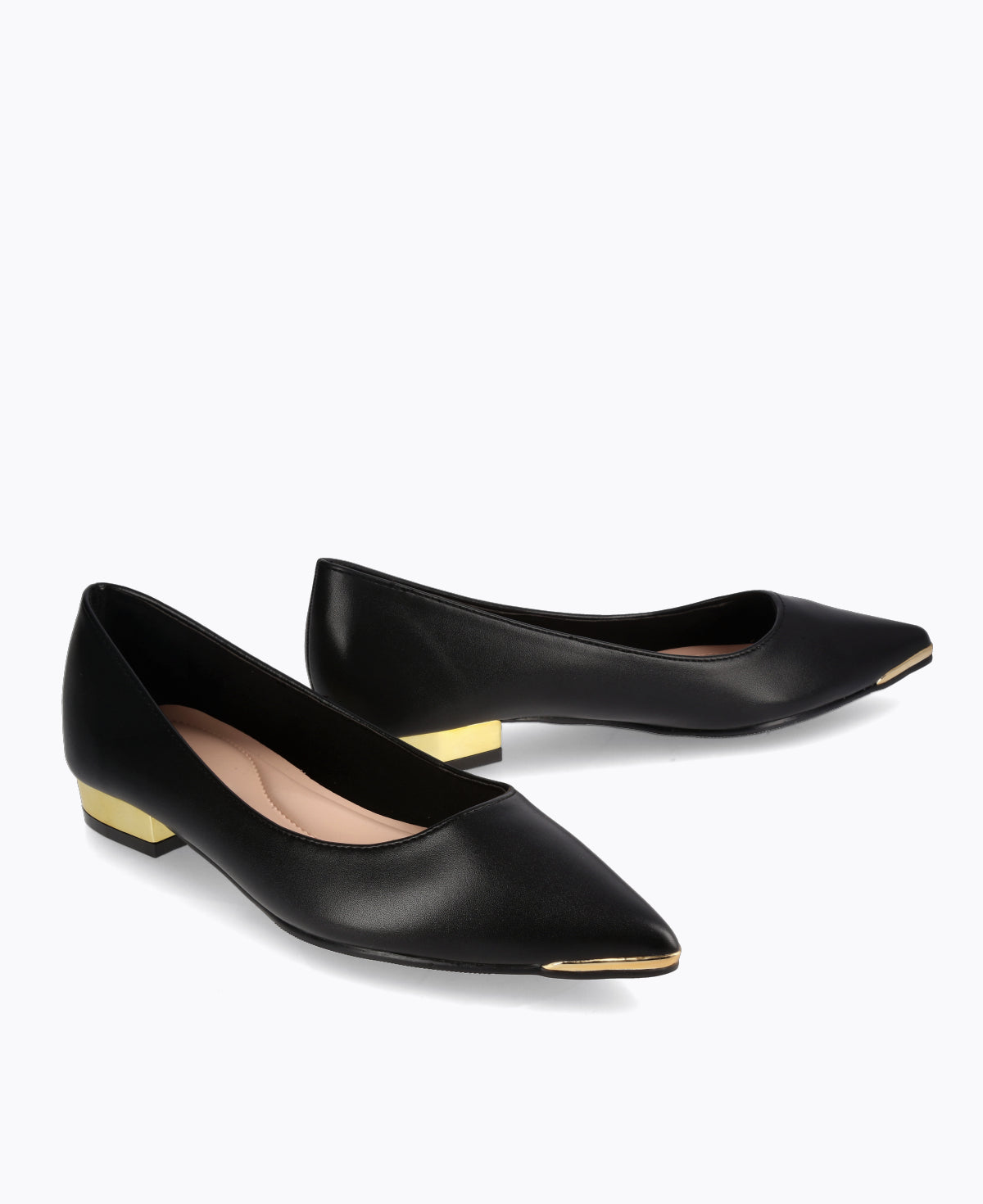 Lancy Flat Pumps - Black
