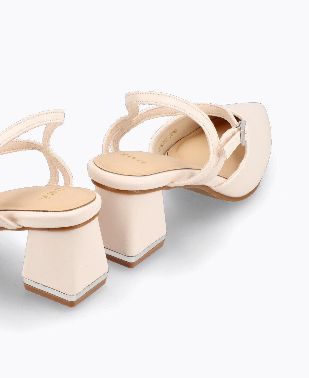 Belle Block Heel Pumps - Beige