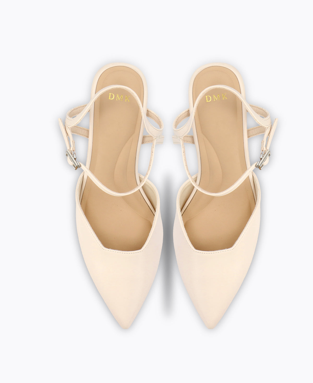 Belle Block Heel Pumps - Beige