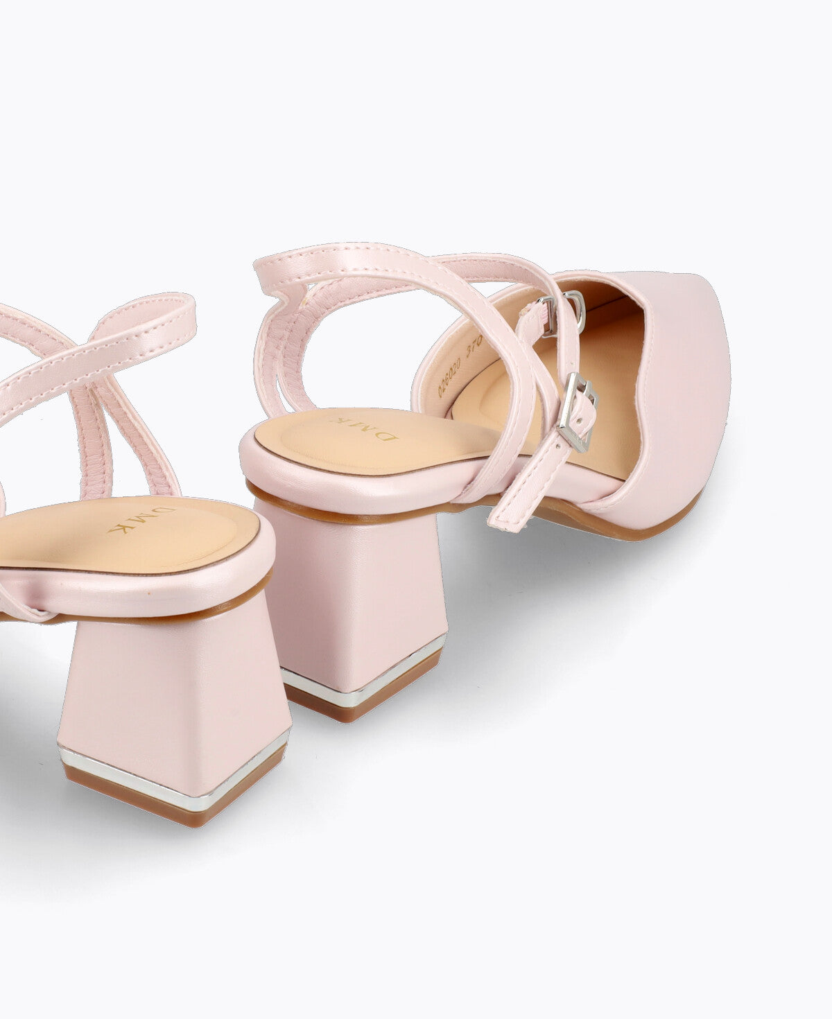 Belle Block Heel Pumps - Pink