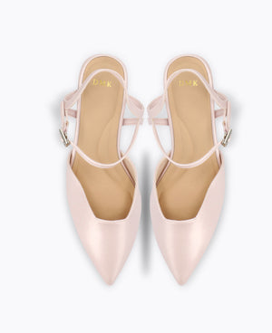Belle Block Heel Pumps - Pink