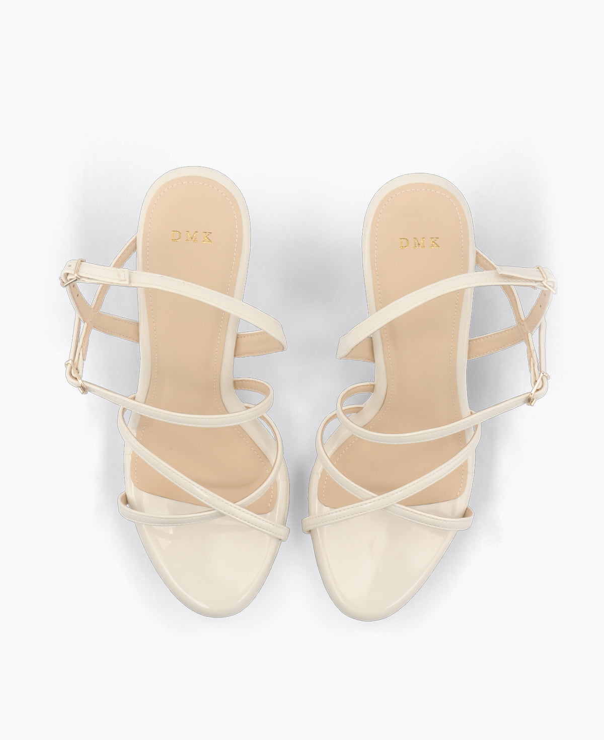 Elodie Strappy Platform Heel Sandals Beige