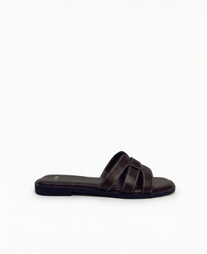 Erica Flat Sandals - Mocha