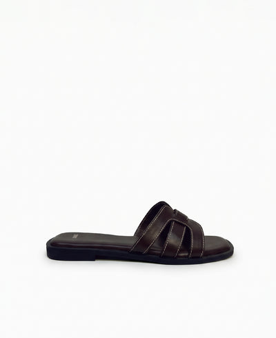 Erica Flat Sandals - Mocha